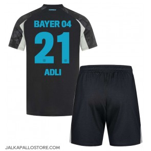 Bayer Leverkusen Amine Adli #21 Kolmaspaita Lapsille 2024-25 Lyhythihainen (+ shortsit)